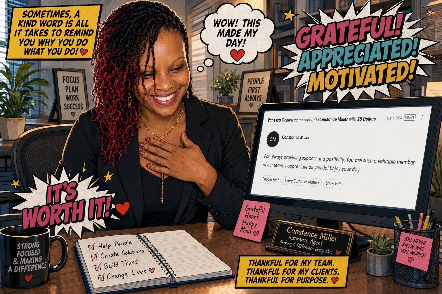 Constance Miller — grateful for her team, clients, and purpose